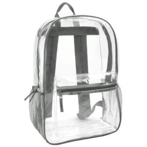 24 Pack Bulk of Clear Backpacks Wholesale for Men, Women, Stadium, College, Travel (Assorted Colors Boys Pack)