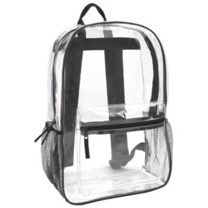 24 Pack Bulk of Clear Backpacks Wholesale for Men, Women, Stadium, College, Travel (Assorted Colors Boys Pack)