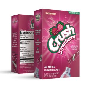 Crush- Powder Drink Mix - Sugar Free & Delicious (Classic Variety, 30 Sticks)