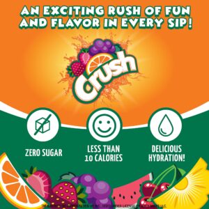 Crush- Powder Drink Mix - Sugar Free & Delicious (Classic Variety, 30 Sticks)