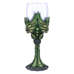 Nemesis Now Absinthe La Fee Verte Green Goblet Wine Glass, Polyresin, 1 Count (Pack of 1)