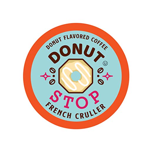 Donut Stop Flavored Coffee Pods, Compatible with 2.0 K-Cup Brewers, Donut Flavor Coffees, Assorted Variety Pack, 40 Count