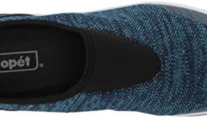 Propet Women's TravelActiv Slip-On Sneaker, Blue Heather, 8 Medium US