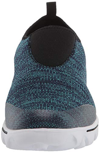 Propet Women's TravelActiv Slip-On Sneaker, Blue Heather, 8 Medium US