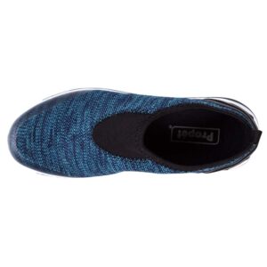 Propet Women's TravelActiv Slip-On Sneaker, Blue Heather, 8 X-Wide US