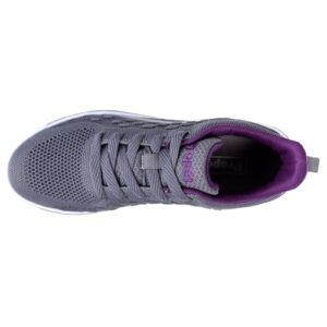 Propét Womens TravelActiv Axial Sneaker, Grey/Purple,9 XX-Wide