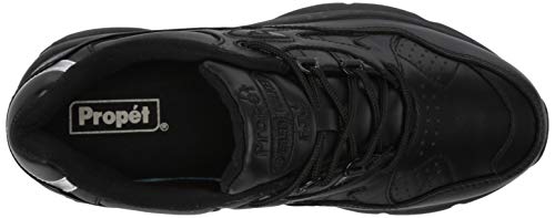 Propét Womens Stana Medical Service Shoe, Black, 12 X-Wide US