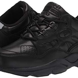 Propét Womens Stana Medical Service Shoe, Black, 12 X-Wide US