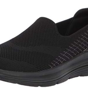 Skechers Women's Walking Sneaker, Black, 5 Wide