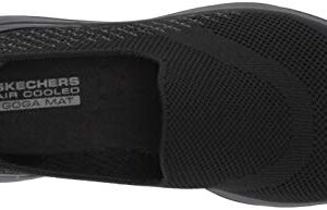 Skechers Women's Walking Sneaker, Black, 5 Wide