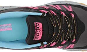 Skechers Women's GO Run Trail Altitude-River Sneaker, Black/Light Blue, 6