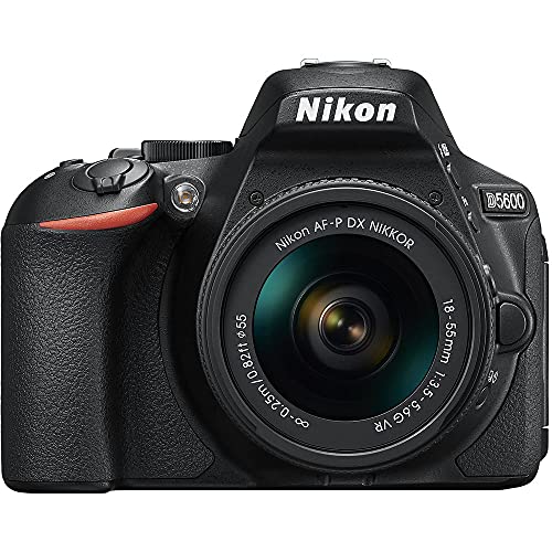 Nikon D5600 24.2MP DSLR Digital Camera with 18-55mm and 70-300mm Lenses (1580) Deluxe Bundle -Includes- Sandisk 64GB SD Card + Large Camera Bag + Filter Kits + Spare Battery + Telephoto Lens