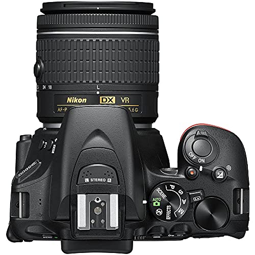 Nikon D5600 24.2MP DSLR Digital Camera with 18-55mm and 70-300mm Lenses (1580) Deluxe Bundle -Includes- Sandisk 64GB SD Card + Large Camera Bag + Filter Kits + Spare Battery + Telephoto Lens