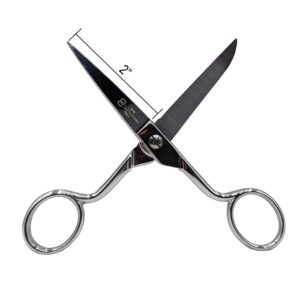 Ultima 5 Inch Dress Maker Scissors – Drop Forged Carbon Steel Dressmaker’s Sheers, Chrome Plated with Straight Handles, Made in Italy