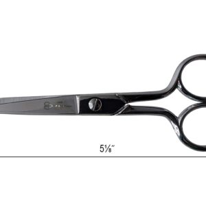 Ultima 5 Inch Dress Maker Scissors – Drop Forged Carbon Steel Dressmaker’s Sheers, Chrome Plated with Straight Handles, Made in Italy