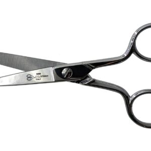 Ultima 5 Inch Dress Maker Scissors – Drop Forged Carbon Steel Dressmaker’s Sheers, Chrome Plated with Straight Handles, Made in Italy