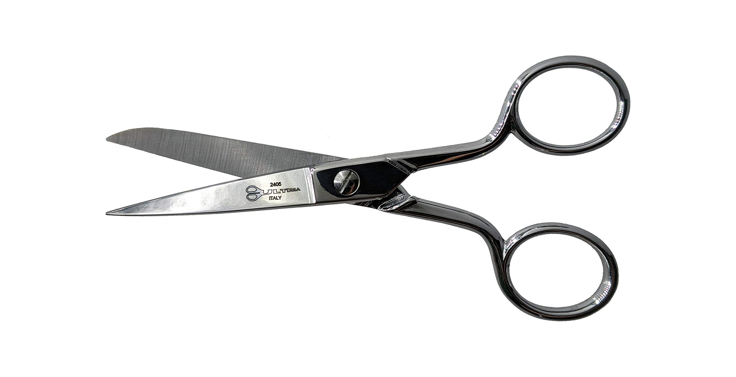 Ultima 5 Inch Dress Maker Scissors – Drop Forged Carbon Steel Dressmaker’s Sheers, Chrome Plated with Straight Handles, Made in Italy