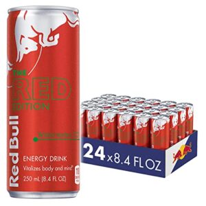 red bull red edition watermelon energy drink, 8.4 fl oz, 24 cans