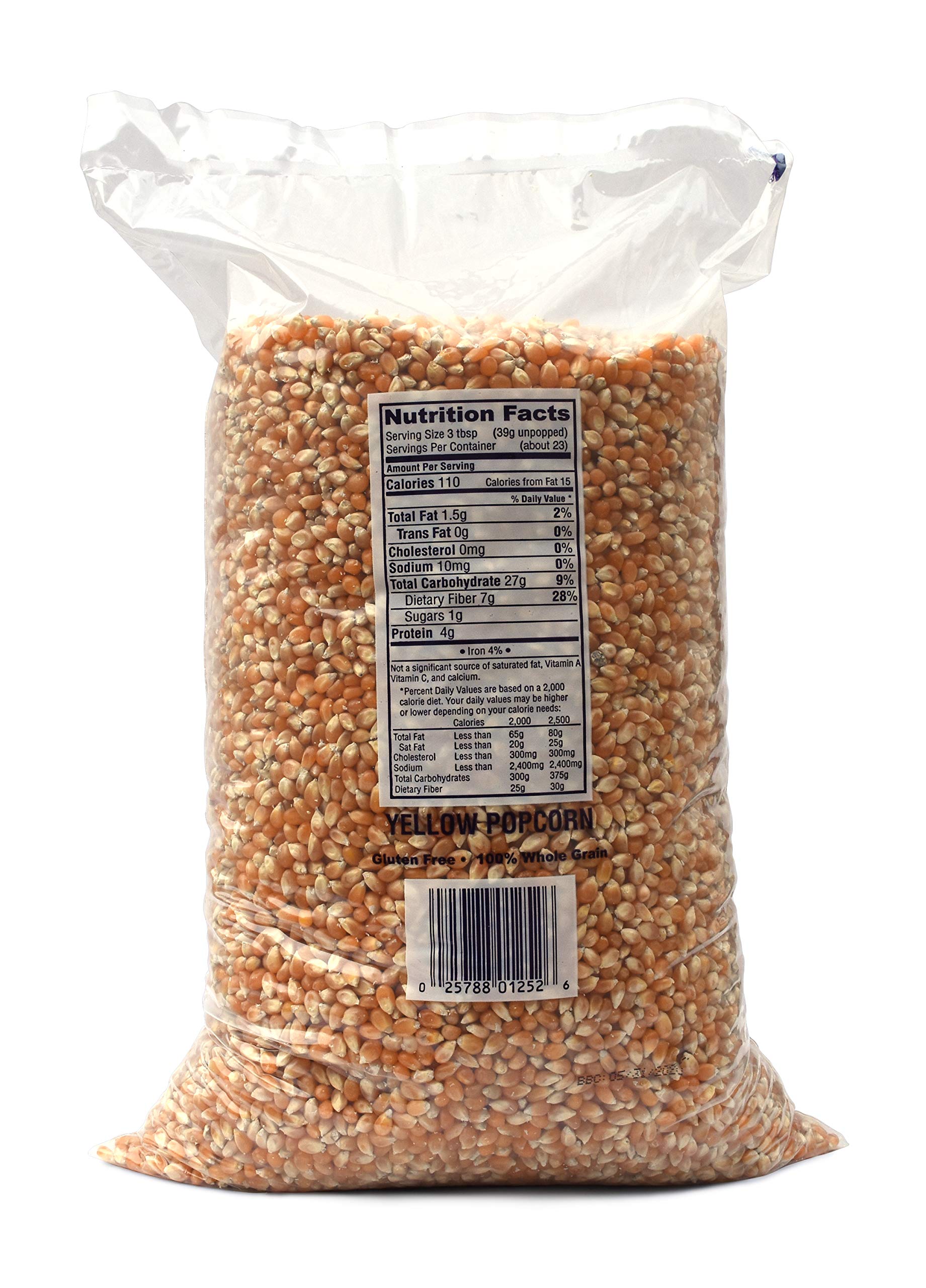 Snappy Yellow Popcorn Kernels, 12.5 lbs