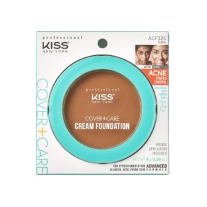 kiss cover+care acne control cream foundation (toffee)