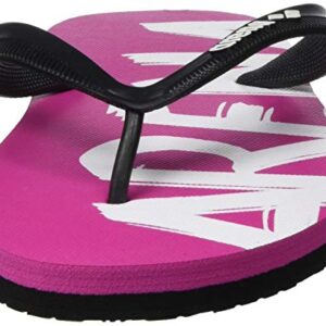 Arena Unisex Flip Flop Thong Sandals, Pink Flambe, 12 US Women