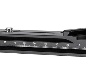 Leofoto NR-140 Nodal Slide Rail with Arca Clamp, 140mm Dual Arca Rail, 1/4" Camera Screw, Bubble Level