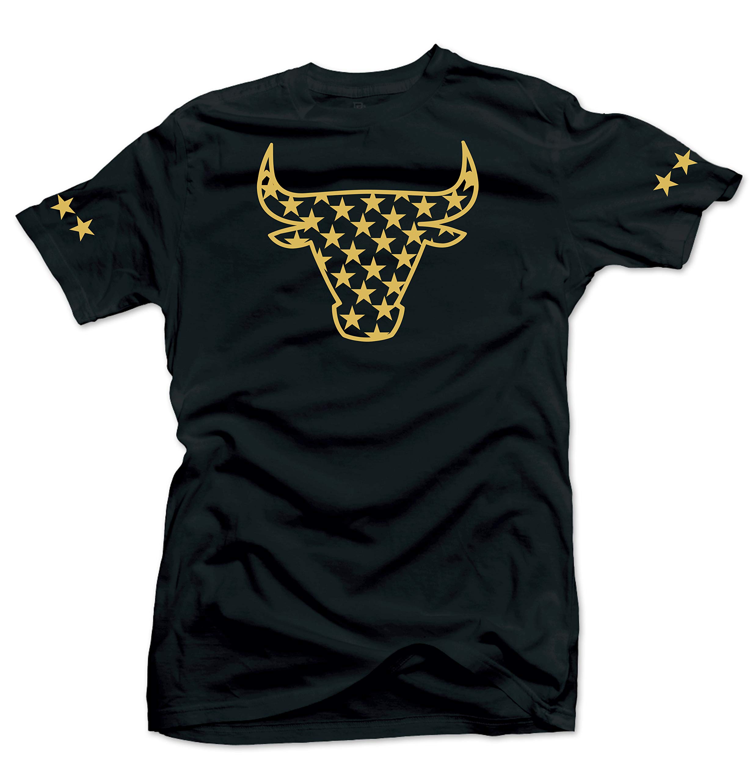 Jordan 6 DMP Defining Moments Match Tees (Jordan 6 DMP Defining Moments - Bull Stars Shirt (Black), 4XL)