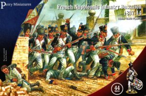 perry miniatures - french napoleonic infantry battalion 1807-14 (44x 28mm multi part plastic figures)