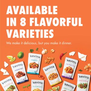 Kevin's Natural Foods Keto and Paleo Simmer Sauce Variety Pack - Stir-Fry Sauce, Gluten Free, No Preservatives, Non-GMO - 3 Pack (Teriyaki/Thai Coconut/Korean BBQ)