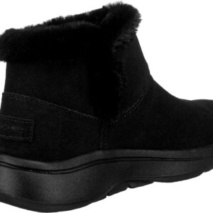 Skechers Women's GO Walk Arch FIT-Cherish Fashion Boot, Black/Black, 7.5