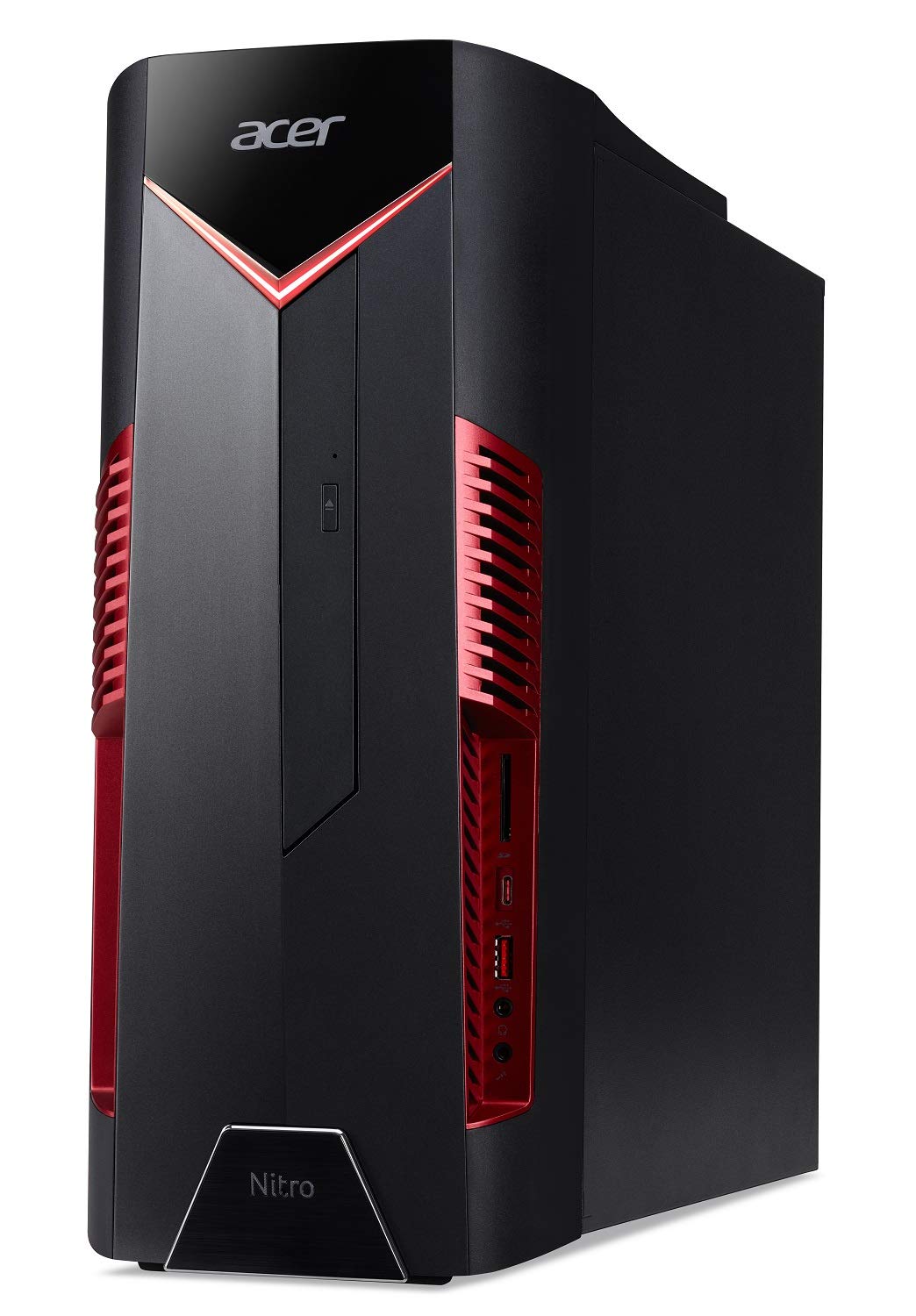 Acer Nitro 50 N50-600-UR1H Desktop, 9th Gen Intel Core i5-9400F, NVIDIA GeForce GTX 1650 Graphics with 4GB GDDR5, 8GB DDR4, 512GB SSD, Windows 10 Home