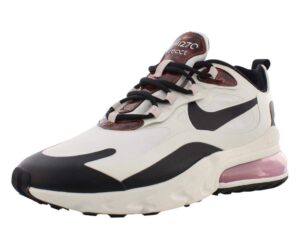 nike air max 270 react womens shoes size 8, color: sail/multi-color/barely rose