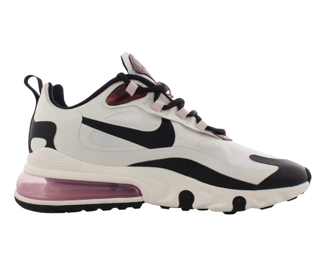 Nike Air Max 270 React Womens Shoes Size 8, Color: Sail/Multi-Color/Barely Rose