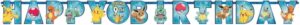 multicolor pokemon jumbo add an age letter banner - 10.5' x 10" (pack of 1) - perfect for themed celebrations