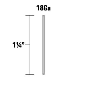 Metabo HPT Brad Nails | 1-1/4 Inch x 18 Gauge | Electro Galvanized | Smooth | 1,000 Count | 24106THPT