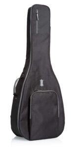 levy's leathers 100-series gig bag for dreadnought guitars with backpack straps (lvydreadgb100)