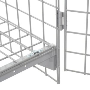 Global Industrial Wire Mesh Security Cage, 72 x 24 x 72