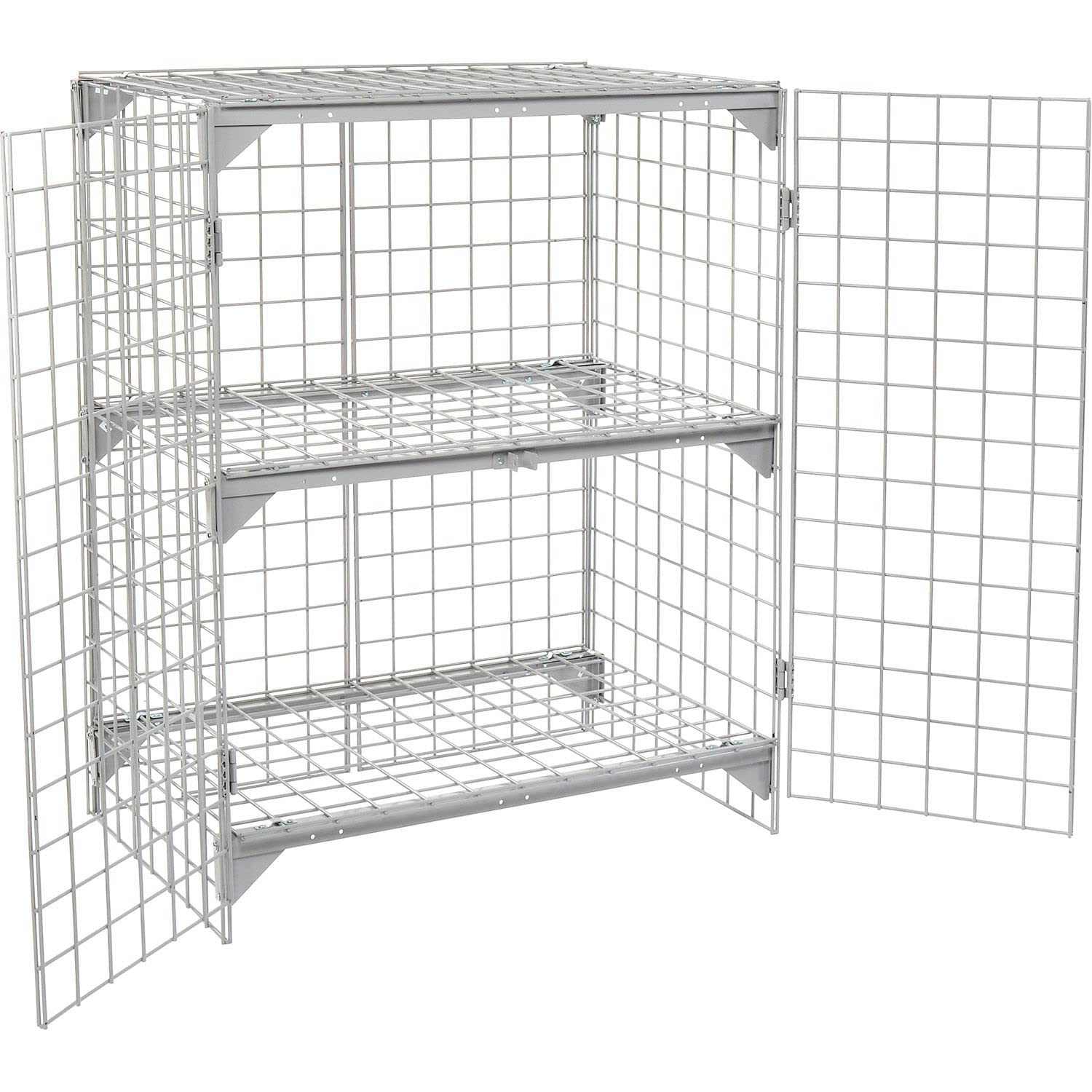 Global Industrial Wire Mesh Security Cage, 36 x 24 x 36