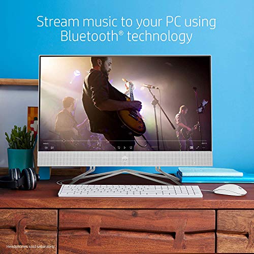 HP 24-inch All-in-One Touchscreen Desktop Computer, AMD Ryzen 5 4500U Processor, 12 GB RAM, 512 GB SSD, Windows 10 Home (24-dp0160, Silver)