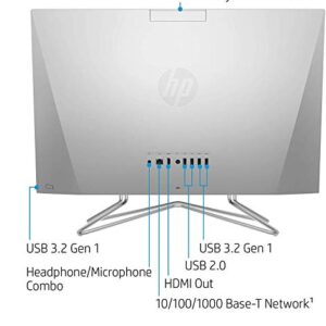 HP 24-inch All-in-One Touchscreen Desktop Computer, AMD Ryzen 5 4500U Processor, 12 GB RAM, 512 GB SSD, Windows 10 Home (24-dp0160, Silver)