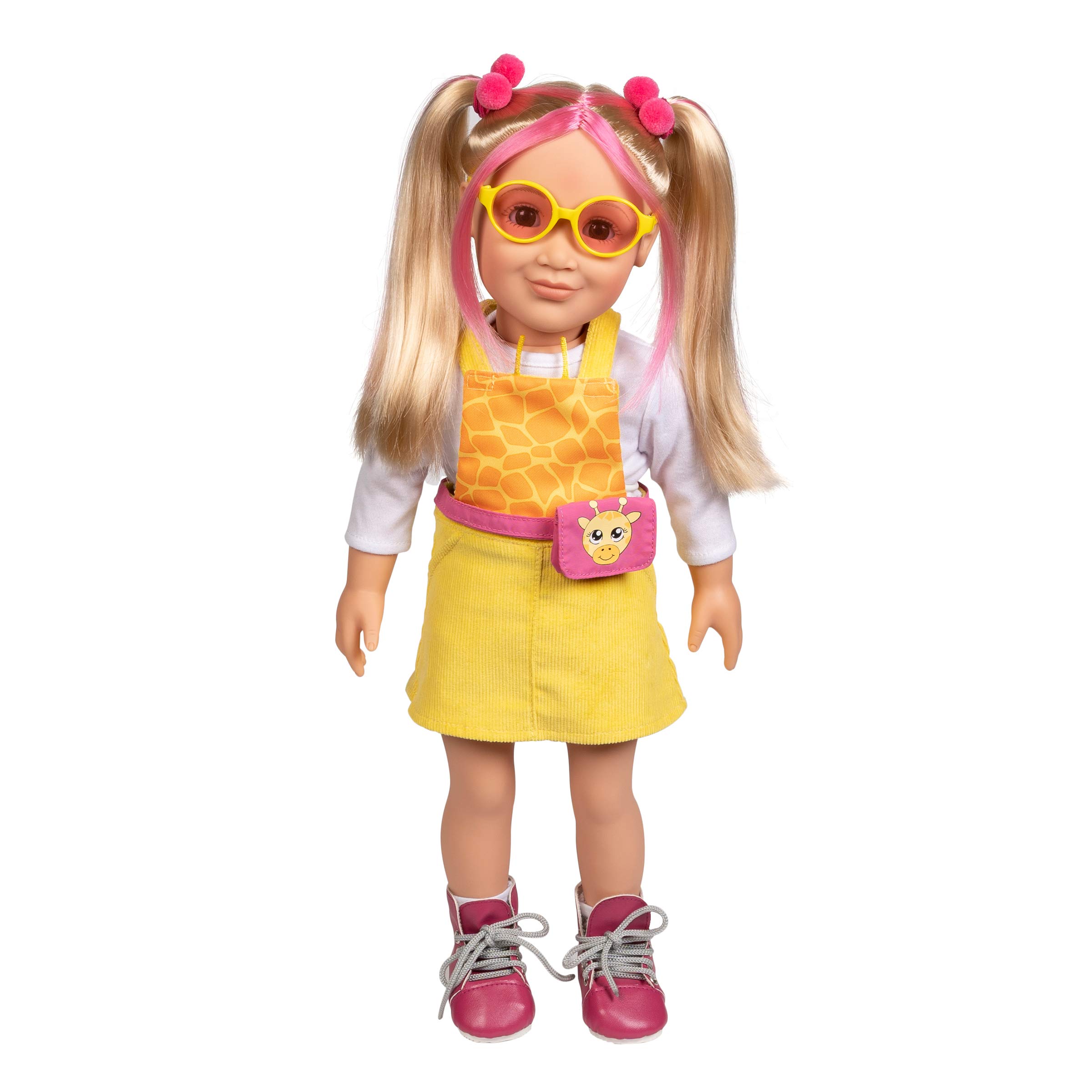 ADORA Amazon Exclusive Amazing Girl Dolls - 18” Realistic Doll in Soft Vinyl, Huggable Body and Dressed in a Chic, Changeable Outfit Birthday Gift for Ages 6+ - Lucy