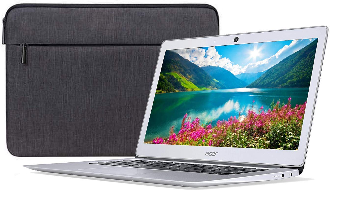 Acer Chromebook 14 CB3-431-12K1 Intel x5 E8000 Quad Core 4GB RAM 32GB 14-inch HD LED Laptop Bundle (Renewed)