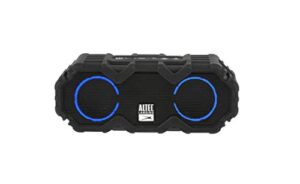 altec lansing lifejacket mini - waterproof bluetooth speaker with lights, portable wireless speaker for pool, beach, hiking, sports, camping, 16 hour playtime, floats in water