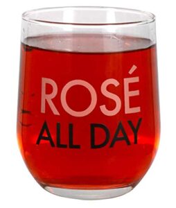 rose' all day stemless wineglass
