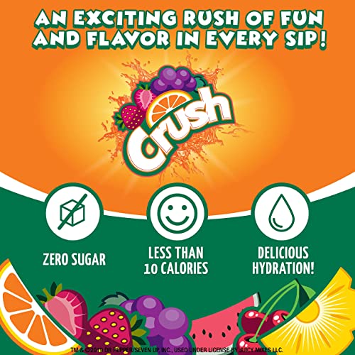 Crush- Powder Drink Mix - Sugar Free & Delicious (Summer Variety, 30 Sticks)