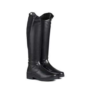 horze hannover womens tall dress boots - black - 6