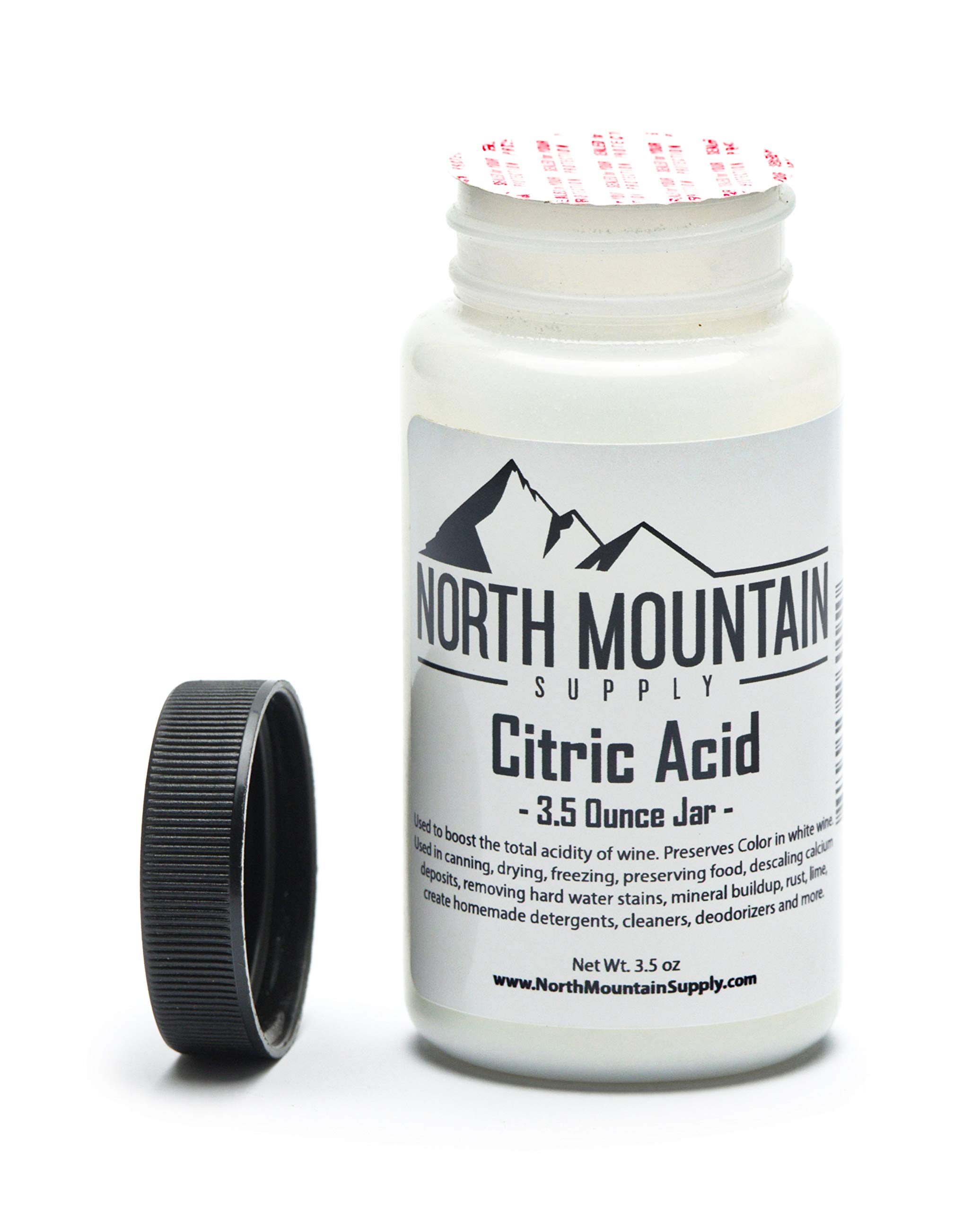 North Mountain Supply - CA-3.5oz Pure Food Grade Citric Acid - 3.5 Ounce Jar