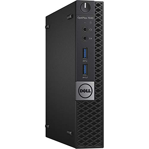 DELL OPTIPLEX 7040 6th Gen Micro Business Desktop Computer, Intel Quad Core i7 6700T up to 3.6GHz, 8G DDR4, 512G SSD, WiFi,HDMI, DP, Win 10 64-Bit Supports EN/ES/FR(CI5)(Renewed)