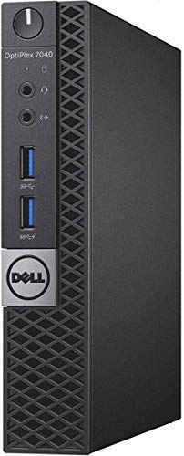 DELL OPTIPLEX 7040 6th Gen Micro Business Desktop Computer, Intel Quad Core i7 6700T up to 3.6GHz, 8G DDR4, 512G SSD, WiFi,HDMI, DP, Win 10 64-Bit Supports EN/ES/FR(CI5)(Renewed)