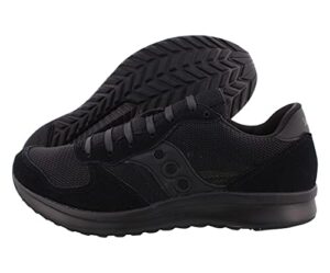 saucony mens getaway suede memory foam running shoes black 8.5 medium (d)